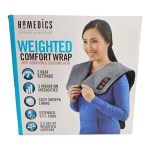 HoMedics Weighted Comfort Wrap with Vibration and Soothing Heat